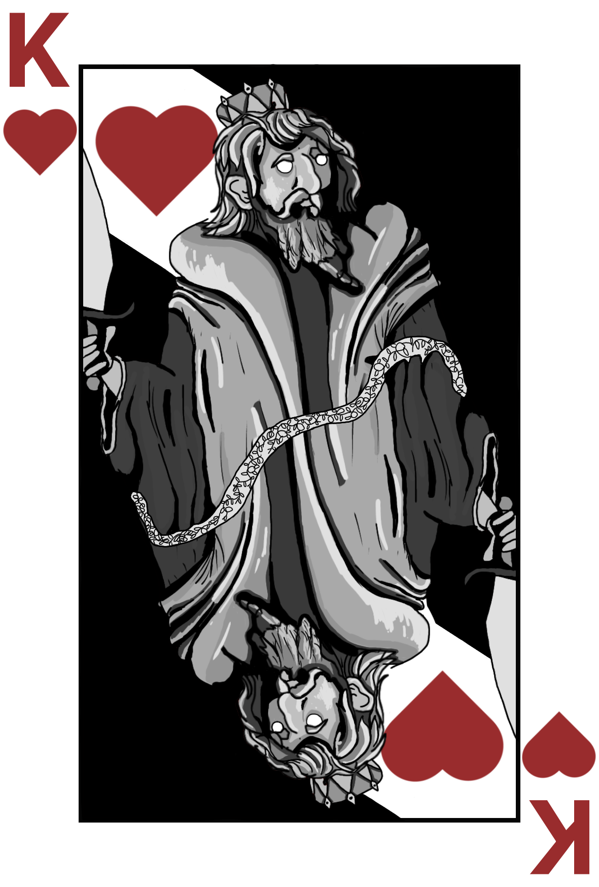 Noir Deck king of hearts